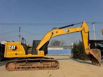 Left-side exterior profile of the 2022 CAT 326 excavator.